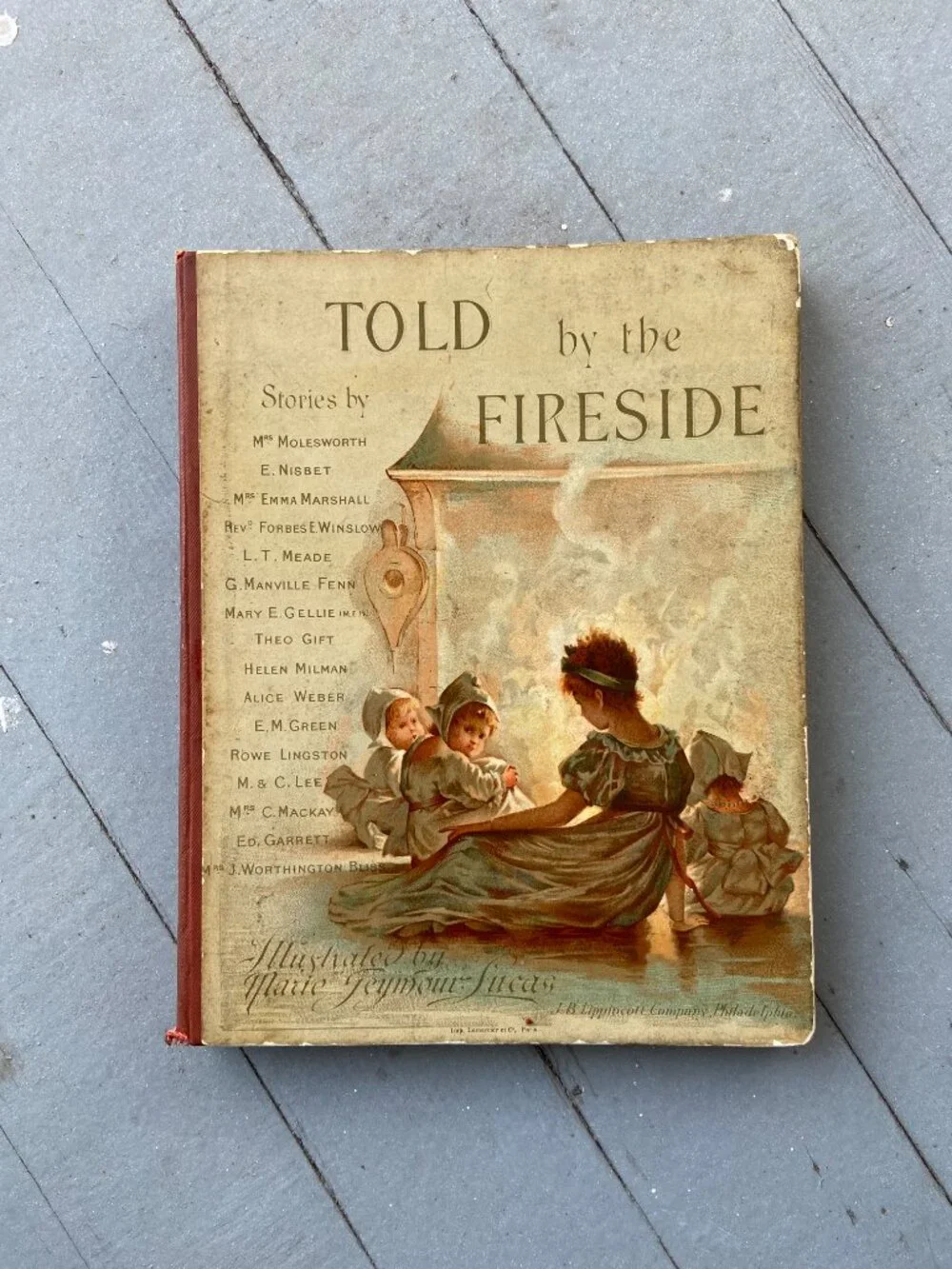 Victorian Chromolithograph Book, Marie Seymour Lucas Illustrations, Circa 1890,
